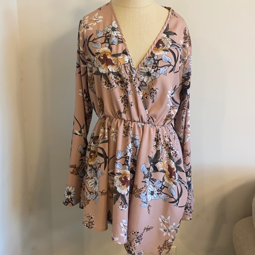 Long sleeved floral shirt